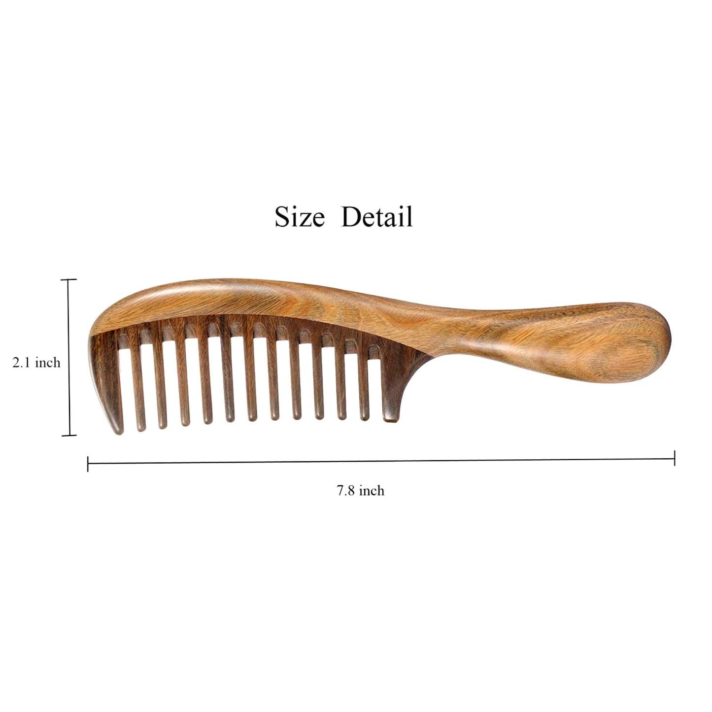 Louise Maelys Wooden Wide Tooth Hair Comb for Curly Detangling Sandalwood Beauty and Personal Care Louise Maelys