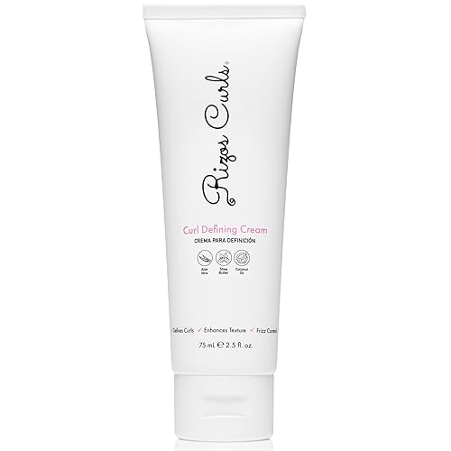 Rizos Curls Travel Curl Defining Cream, Enhance Waves, Curls & Coils, Soft Hold for Weightless Volume, Moisturizing for Frizz-Free Shine with Aloe
