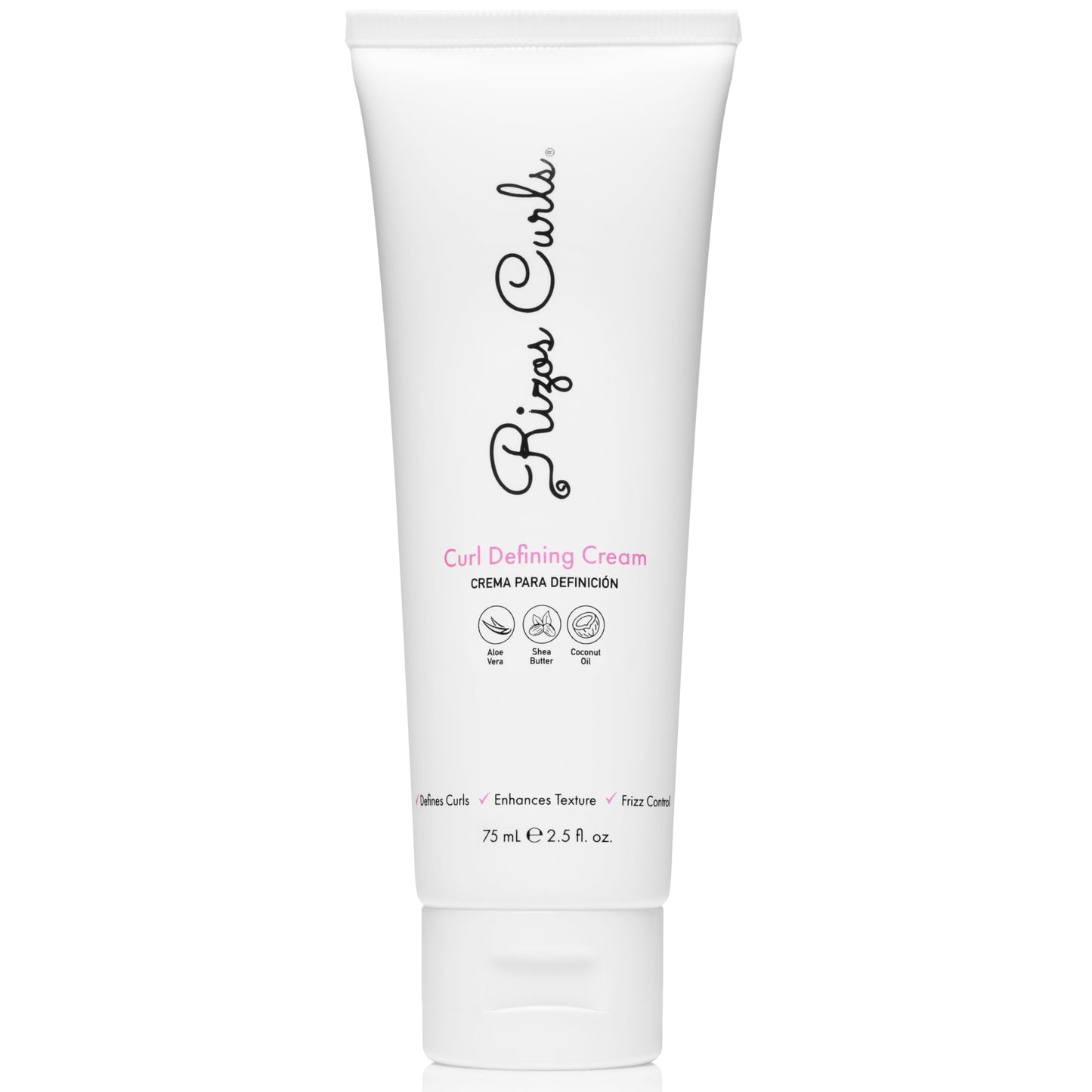Rizos Curls Travel Curl Defining Cream, Enhance Waves, Curls & Coils, Soft Hold for Weightless Volume, Moisturizing for Frizz-Free Shine with Aloe