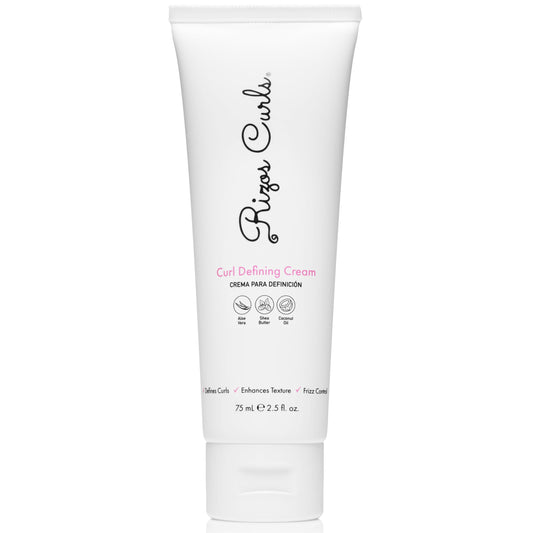 Rizos Curls Travel Curl Defining Cream, Enhance Waves, Curls & Coils, Soft Hold for Weightless Volume, Moisturizing for Frizz-Free Shine with Aloe