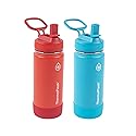 ThermoFlask Kids Bottle with Straw Lid - Durable & Dishwasher-Safe Water Bottles & Lids - Leak-Proof Bottle Lid Design - Reusable Water Bottles
