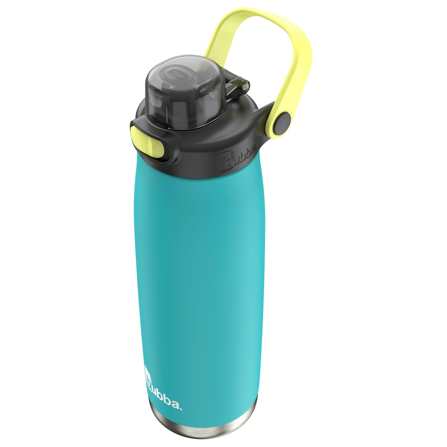 Bubba Radiant Stainless-Steel Pop-Up Straw, 24oz Water Bottle, Medium, Rubberized Scuba