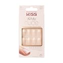 KISS Salon Acrylic Press On Nails, Nail glue included, 'Cashmere', French, Medium Size, Squoval Shape, Includes 28 Nails, 2g Glue, 1 Manicure Stick, 1 Beauty & Personal Care KISS
