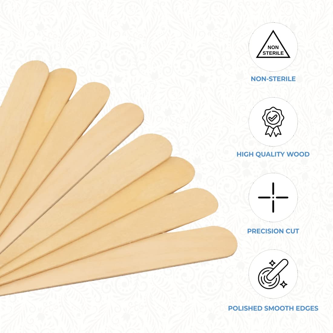 ForPro Professional Collection Premium Wood Applicators, Non-Sterile, Hair Removal Waxing Sticks, Large, 6" L x .75" W, 6 Inch, 500 Count (Pack of 1) Beauty and Personal Care ForPro Professional Collection