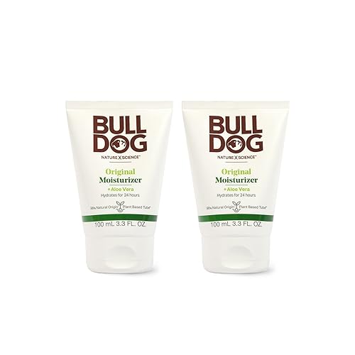 Bulldog Mens Skincare and Grooming Original Facial Moisturizer, 3.3 Fluid Ounce - Pack of 2