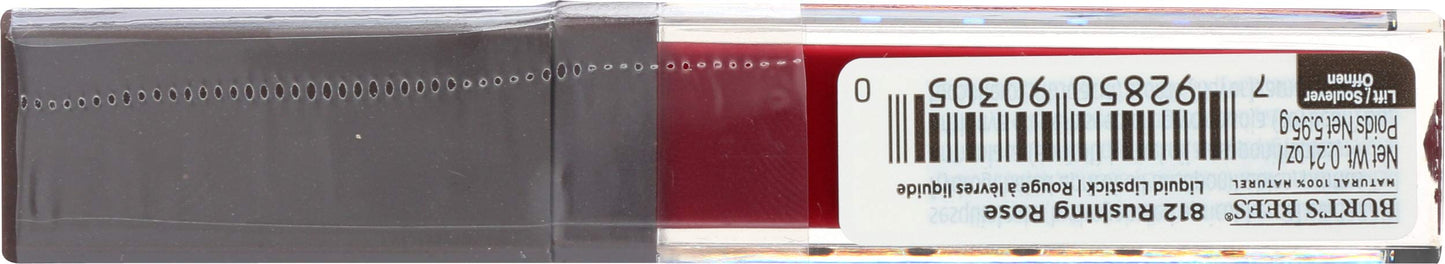 Burts Bees Rushing Rose Liquid Lipstick, 0.21 OZ