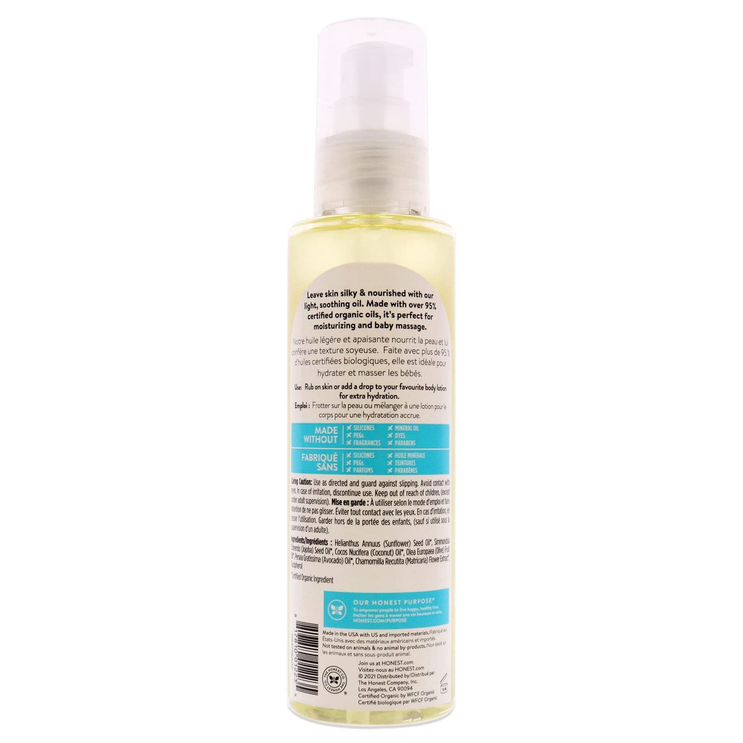 HONEST Body Oil Moisturizer - 4 oz, (158780) Beauty & Personal Care The Honest Company