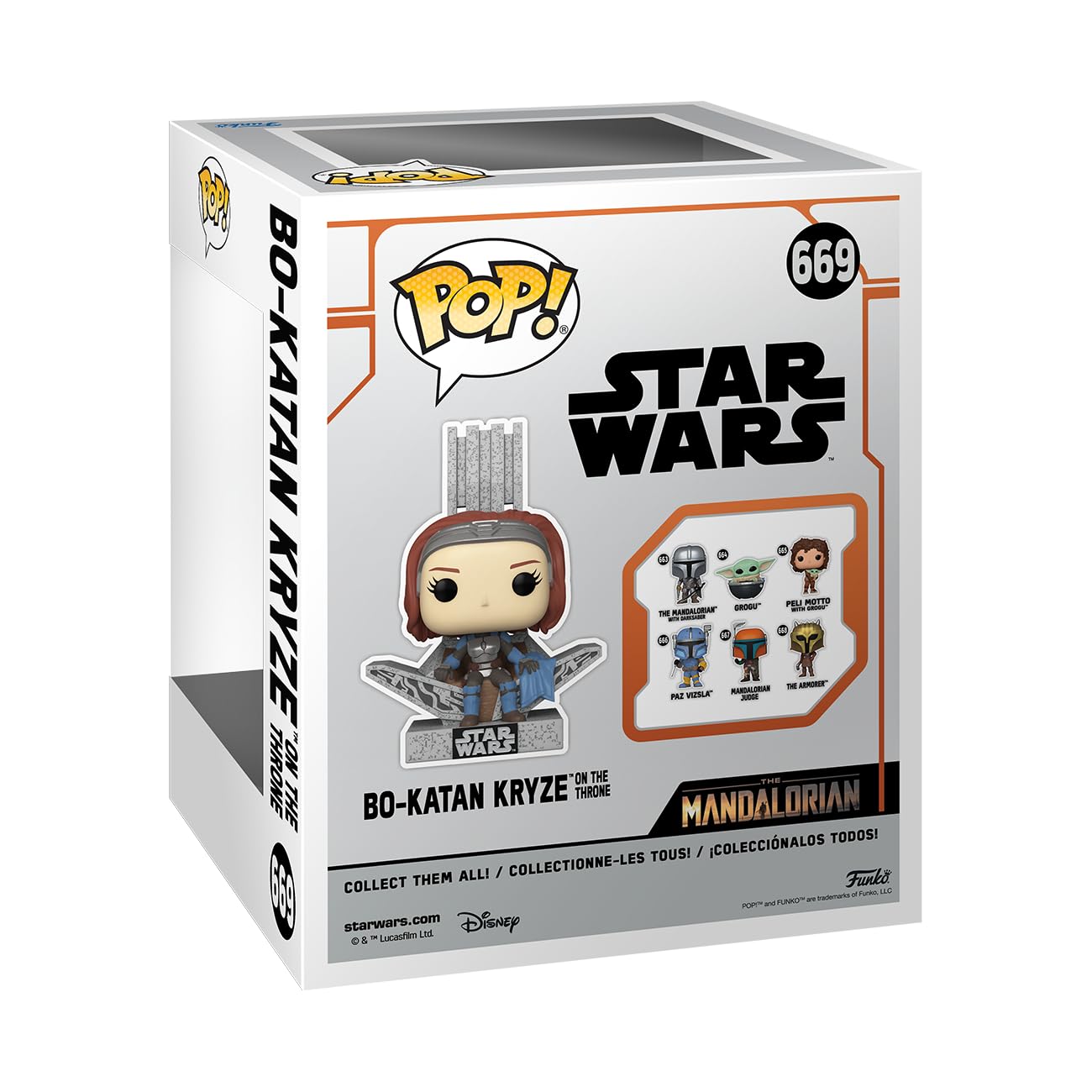 Funko POP! Deluxe: Star Wars: The Mandalorian - Bo-Katan - Bo Katan with Throne, 10-inch - Collectable Vinyl Figure - Gift Idea - Official…