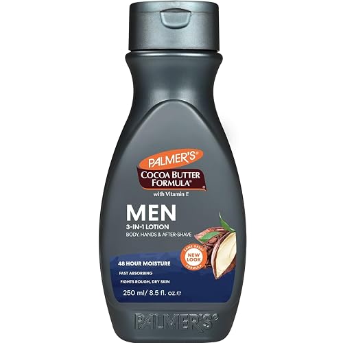 Palmer's Cocoa Butter Formula Body and Face Lotion with Vitamin-E for Men, 8.5 Fluid Ounce (Pack of 2)