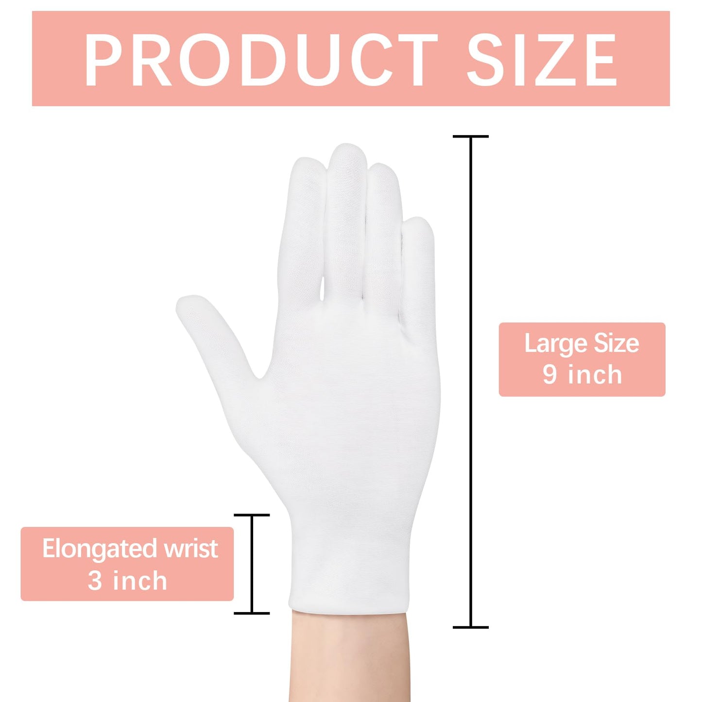36 Pcs White Cotton Gloves for Dry Hands Sleeping, Men&Women Soft Sleep Gloves for Eczema and Moisturizing Overnight, Stretchable SPA Glove Costume Beauty and Personal Care lipetol