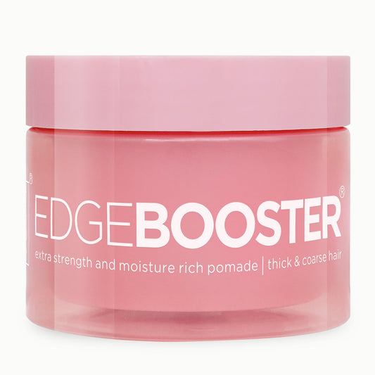 Style Factor Edge Booster Extra Strength & Moisture Rich Pomade | Strong Hold Edge Control Gel for Thick & Coarse Hair | High Shine, Non-Greasy