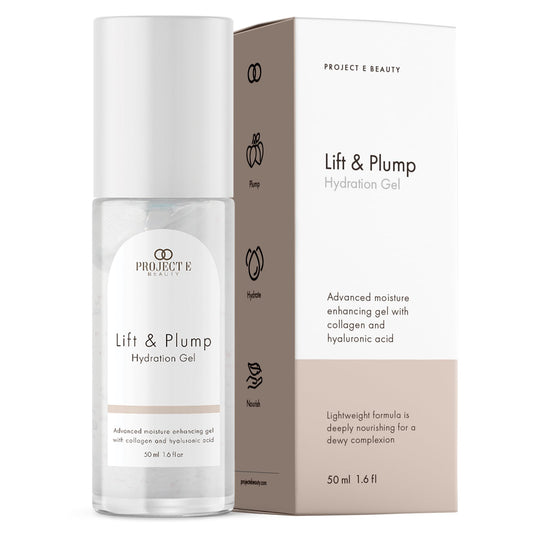 Lift & Plump Hydration Gel by Project E Beauty | 24-Hour Hydration | Anti-Aging Pore Tightening Treatment | Hydrating & Moisturizing Facial Skincare |