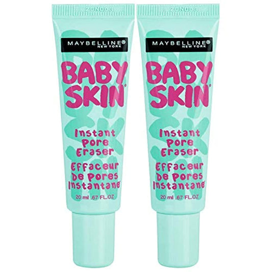 Maybelline Baby Skin Instant Pore Eraser Primer Makeup, Clear, 2 Count