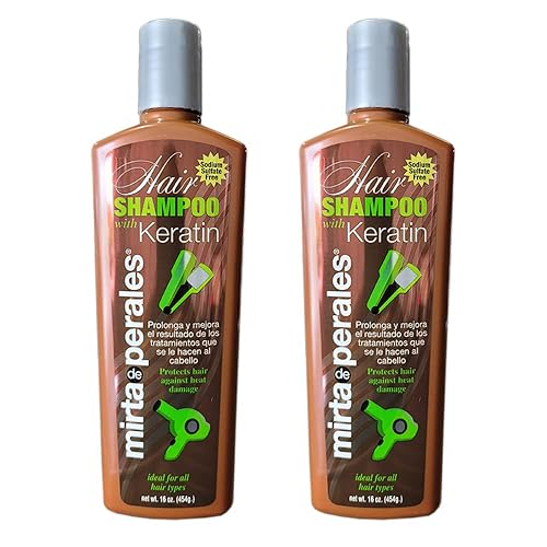 Mirta De Perales Hair Shampoo with Keratin 16 Oz. 2-PACK