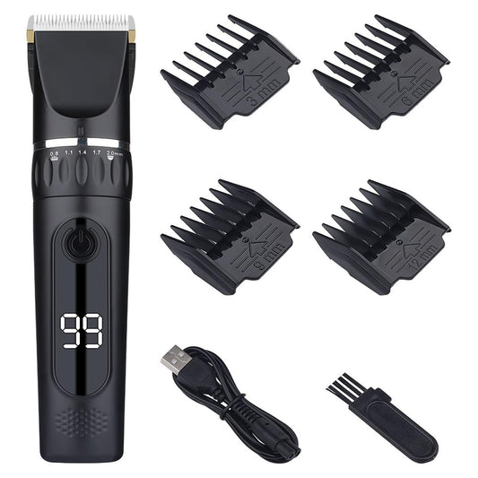 GLESVOWIO Hair Clipper Pro Professional Cordless Electric Clippers for Men(Black) Beauty and Personal Care GLESVOWIO