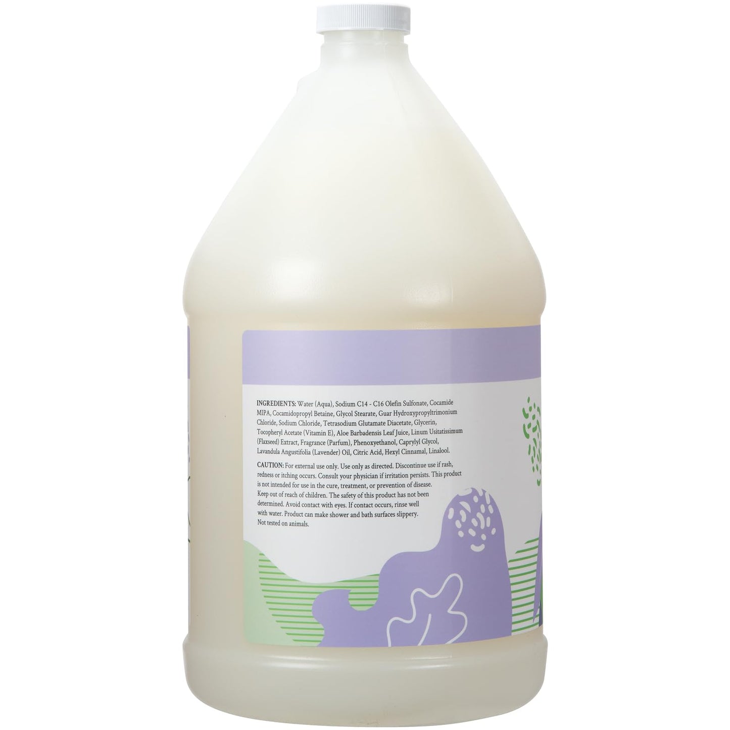 Ginger Lily Farms Botanicals Nourishing Body Wash, 100% Vegan & Cruelty-Free, Bath & Shower Gel for Men and Women, Lavender Chamomile Scent, 1 Gallon