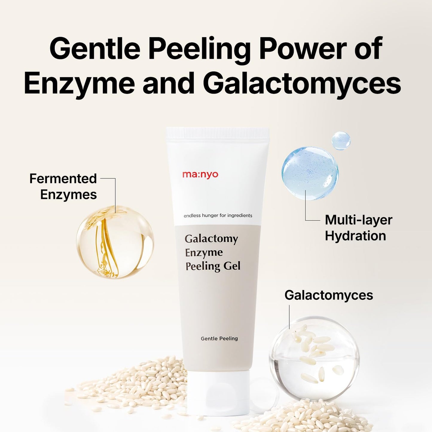 MANYO Galactomy Enzyme Peeling Gel, Face and Body Scrub, Dead Skin Remover, Blackhead Remover, Korean Exfoliating Gel, Korean Skin Care, 2.5fl oz Beauty and Personal Care ma:nyo