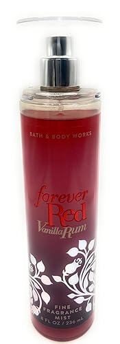 Bath and Body Works Forever Red Vanilla Rum Fine Fragrance Mist 8 Fluid Ounce Spray