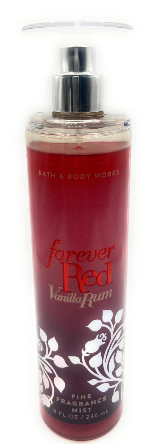 Bath and Body Works Forever Red Vanilla Rum Fine Fragrance Mist 8 Fluid Ounce Spray