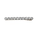 Faship Gorgeous Clear Crystal Floral Small Alligator Hair Clip
