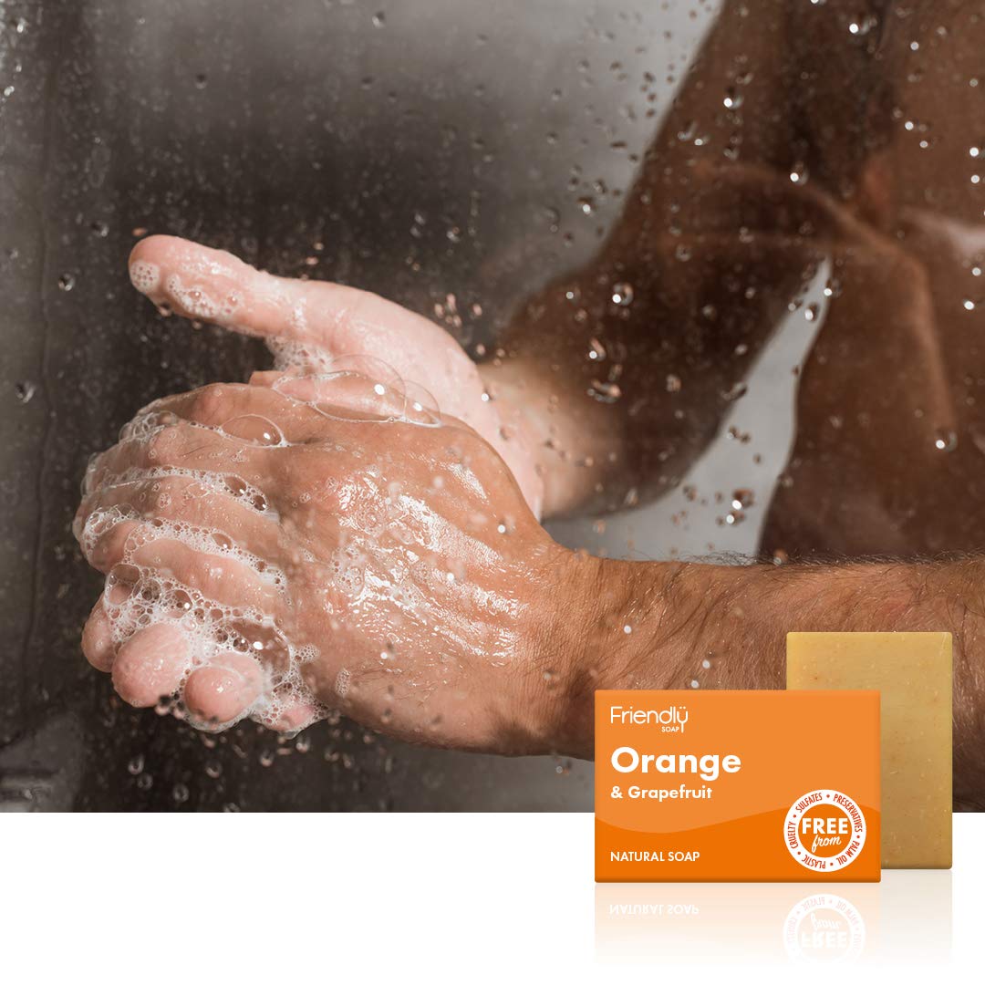 FRIENDLY SOAP Orange Grapefruit Soap Bar, 95 GR