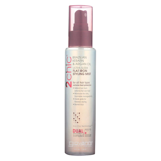 Brazilian Keratin & Argan Oil Flat Iron Styling Mist 4 fl Ounce Liquid