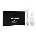 Bevanni Golden ROSE Serum + CollaGEMS - Pure Rose Essential Oil with Colloidal Gold, Hyaluronic Acid & Vitamin C & Collagen Balls - Daily Face