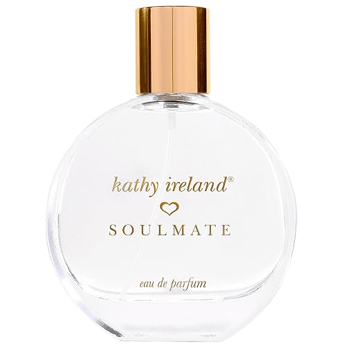 Kathy Ireland Soulmate - Floral, Fruity, Gourmand Perfume for Women - Eau de Parfum with Cherry, Mandarin, Pink Jasmine, Amber Notes - 3.4 oz Beauty & Personal Care Kathy Ireland