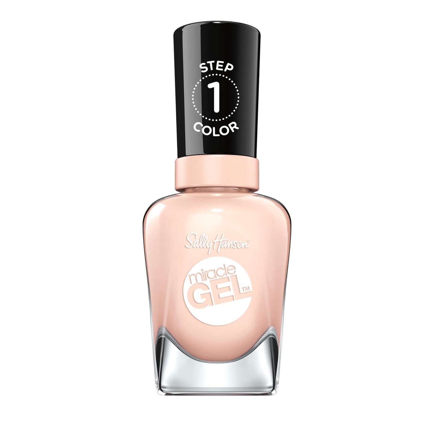 Sally Hansen Miracle Gel Salon Quality Nail Polish | Gel-Like Formula, Two-Step System, No UV Light Needed, Long Lasting | Sheer | 187 Sheer Happiness Beauty & Personal Care Sally Hansen