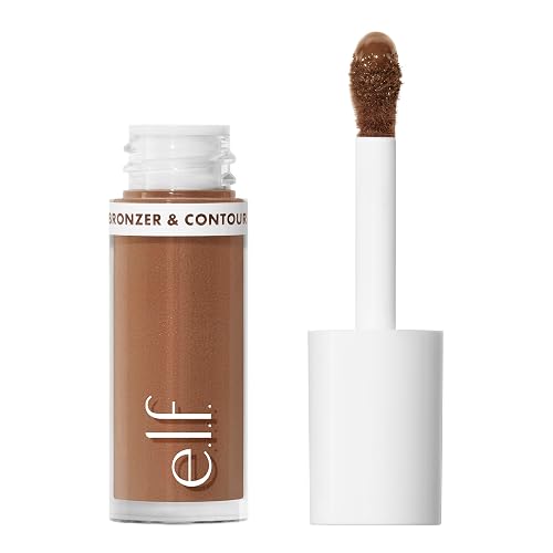 e.l.f. Camo Liquid Bronzer & Contour, Silky Pigmented Formula, Long-Lasting Glow for A Sun-Kissed, Sculpted Finish, Vegan & Cruelty-Free, 5.5