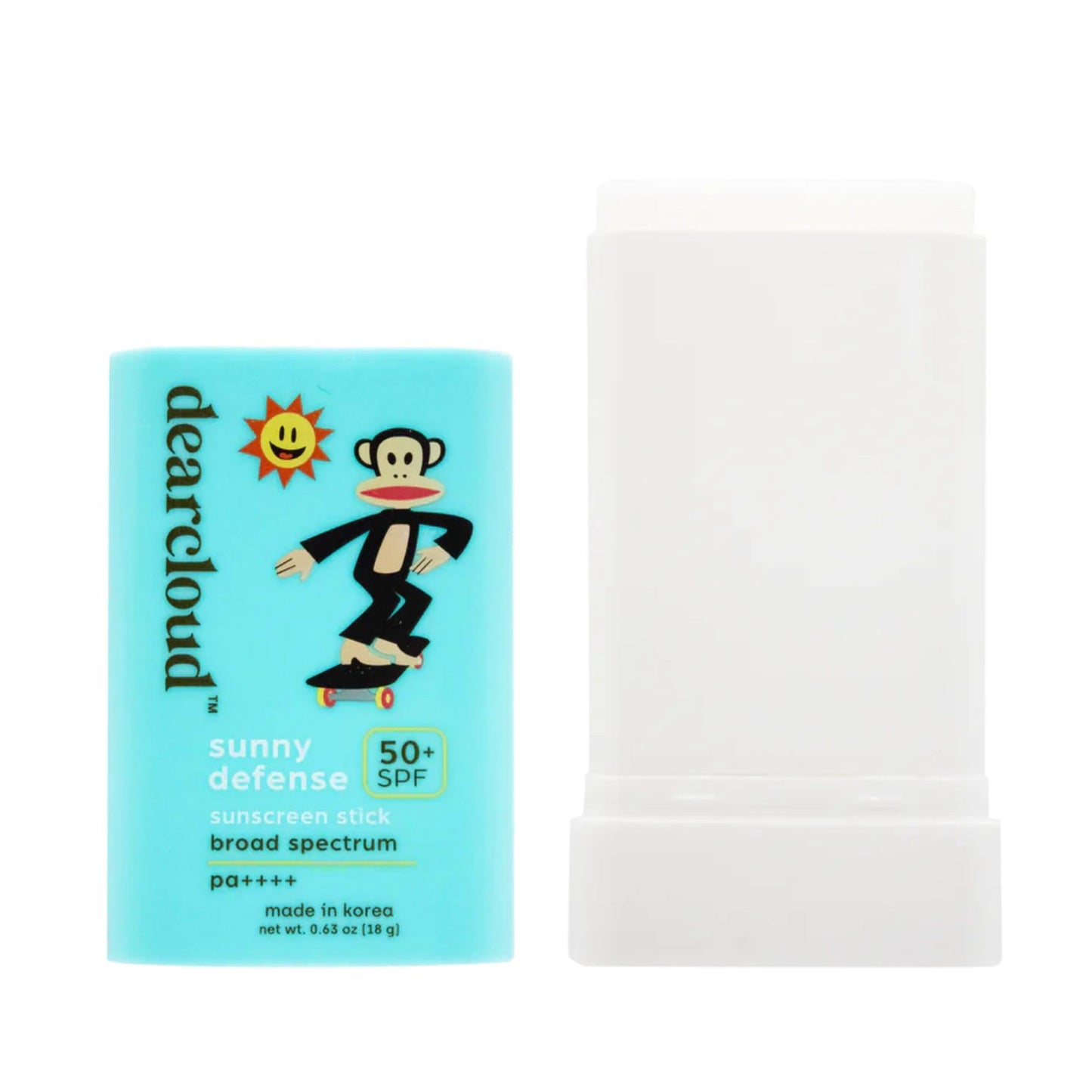 Paul Frank Sunny Defense Sunscreen Stick SPF 50+ PA++++ - Korean Sunscreen for Face & Travel Size (.63 oz)