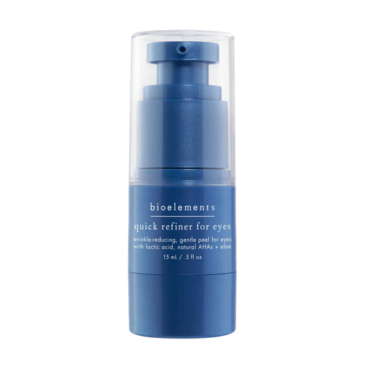 Bioelements Quick Refiner for Eyes - 0.5 fl oz - Wrinkle-Reducing, Gentle AHA & Lactic Acid Peel for Eyes - All Skin Types - Vegan, Gluten Free