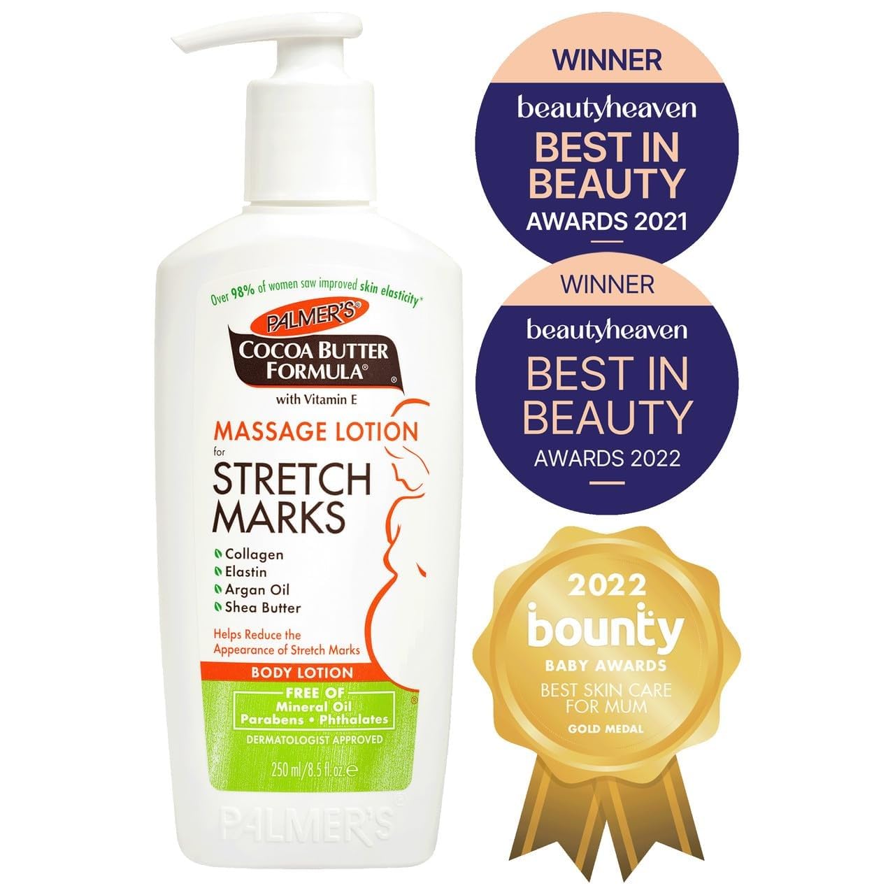 Cocoa Butter Formula Massage Lotion for Stretch Marks with Vitamin E by Palmers for WOM - (Pack of 3)