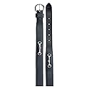Equinavia Tirild Womens Leather Equestrian Horse Riding Belt with Bit Design - Black/Grey - M