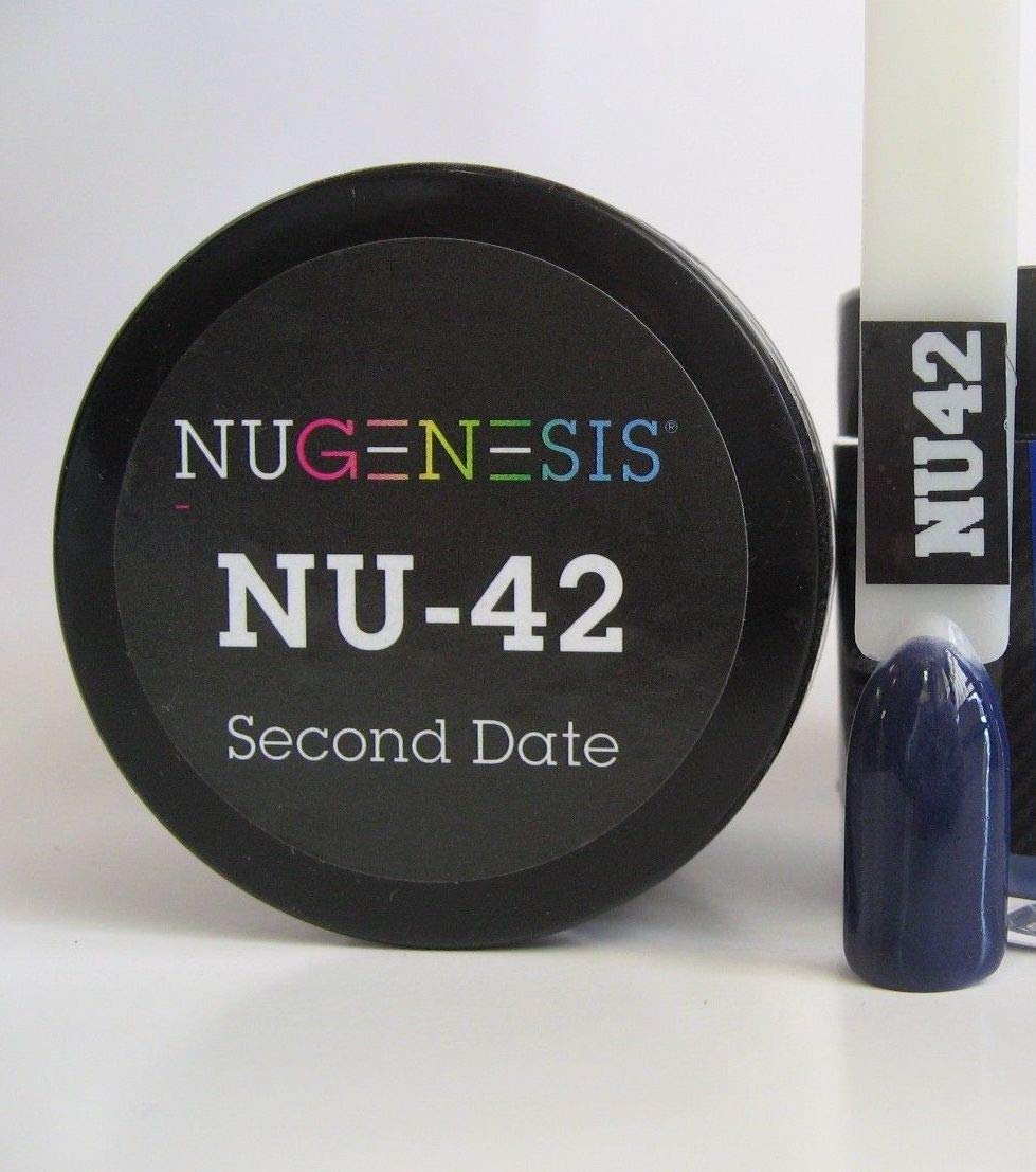 NuGenesis Nail Dipping Powder Color 1.5oz/43g Jar - (NU42 SECOND DATE) Beauty & Personal Care Nugenesis