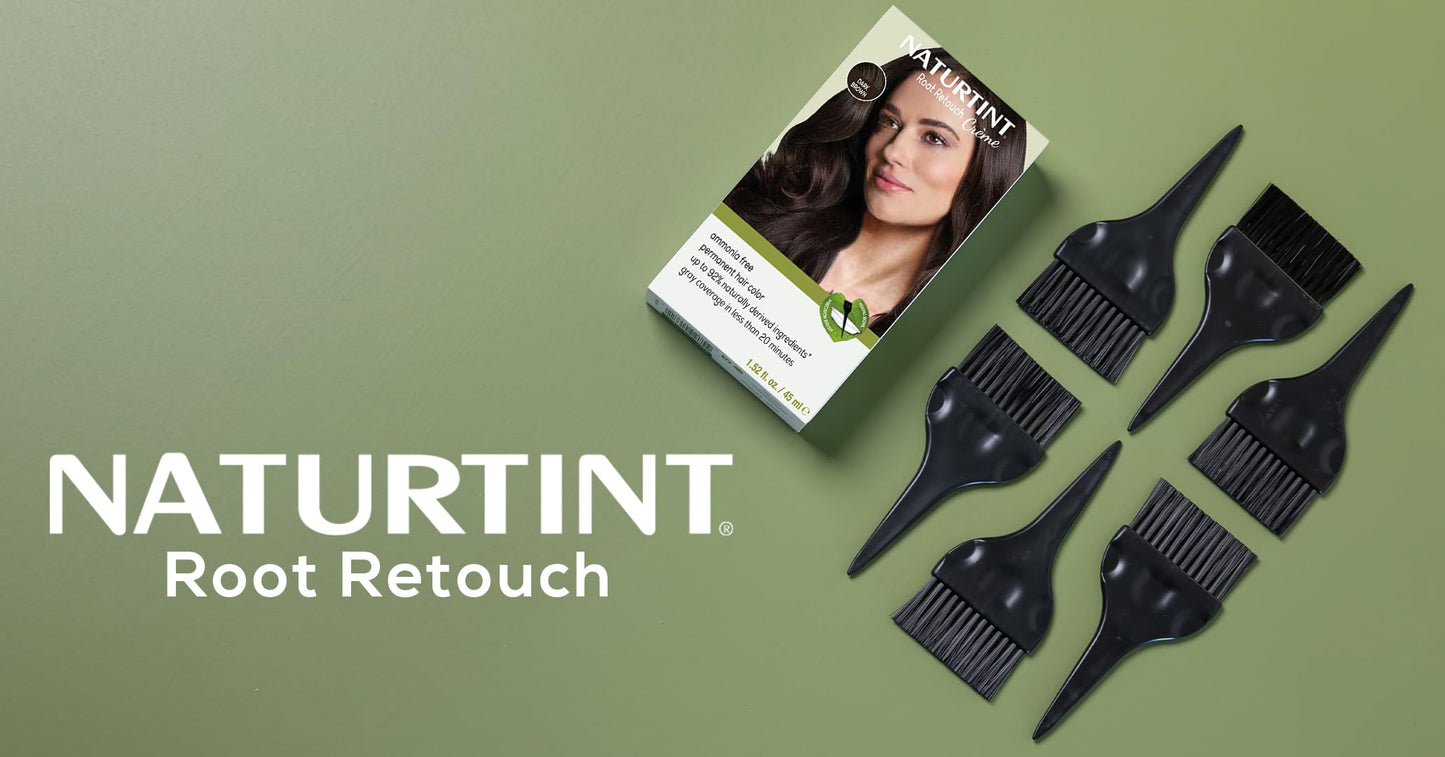 Naturtint Dark Brown Root Retouch Crème Permanent Hair Color - Ammonia Free, Conceal Grays, No Artificial Scent, 1.52 Fl Oz