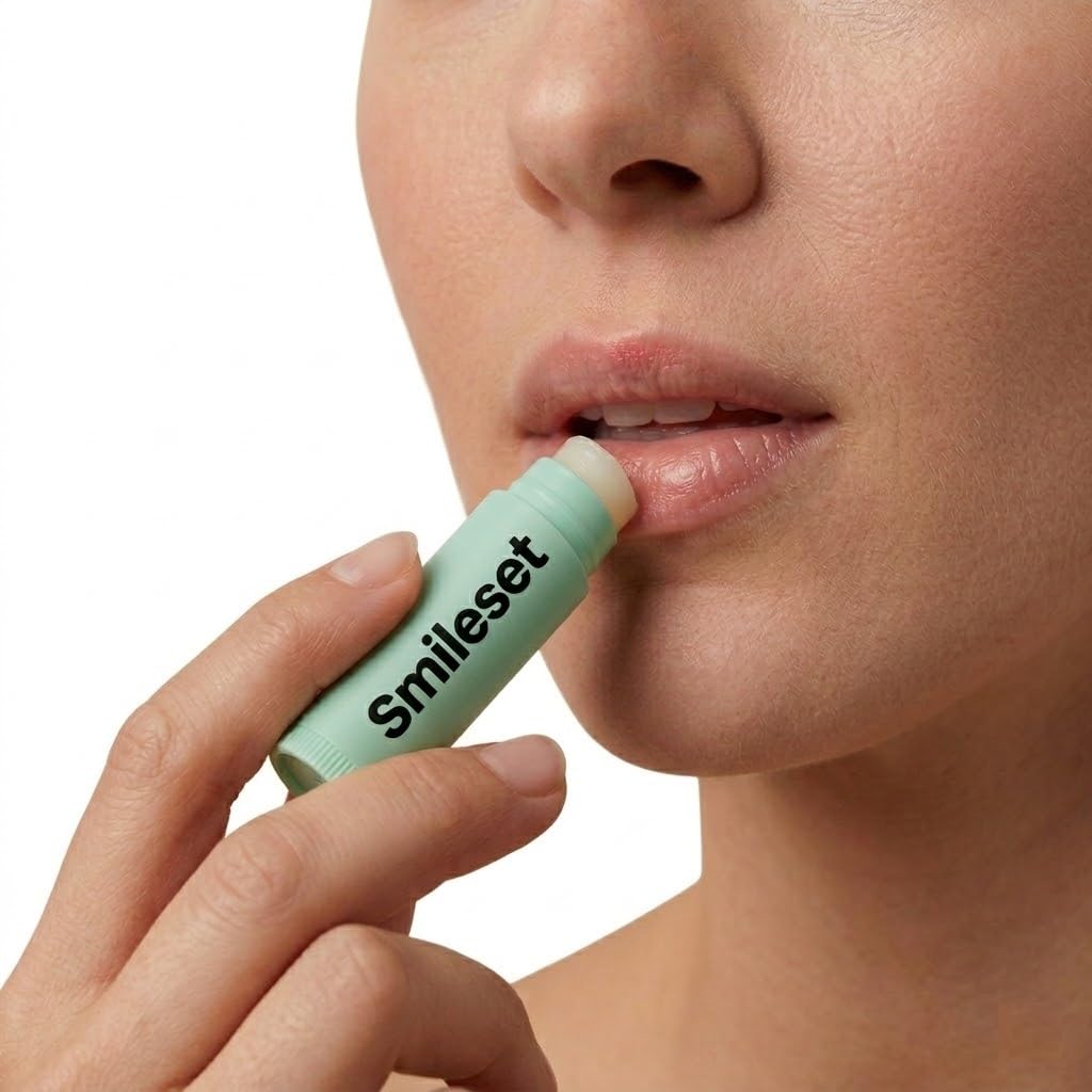 Smile Set Premium Hydrating Lip Balm Twist-Up Tubes - Extra Moisturizing Lip Balm with Mineral Oil - Pack of 4 Beauty and Personal Care SmileSet