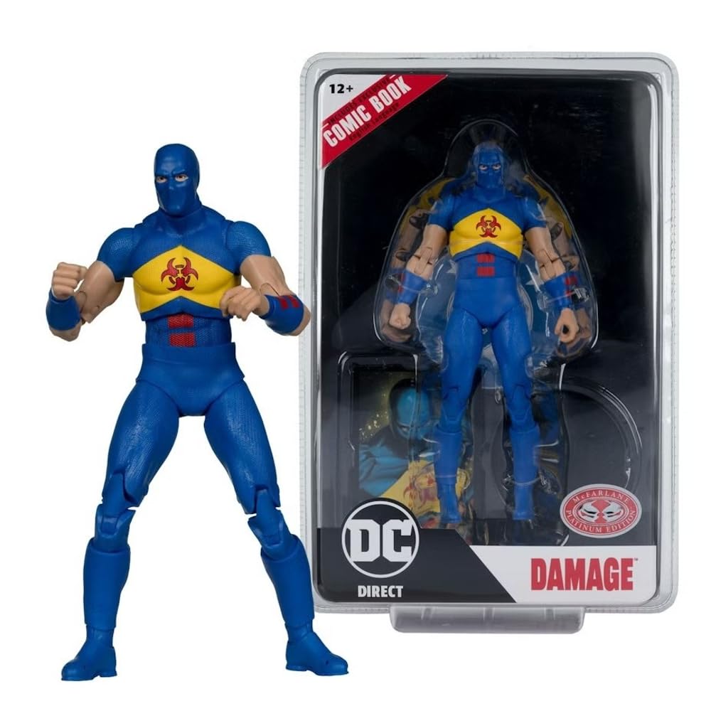 DC Direct 7IN Figure with Comic - WV8 - Damage (Kingdom Come)(Chase)