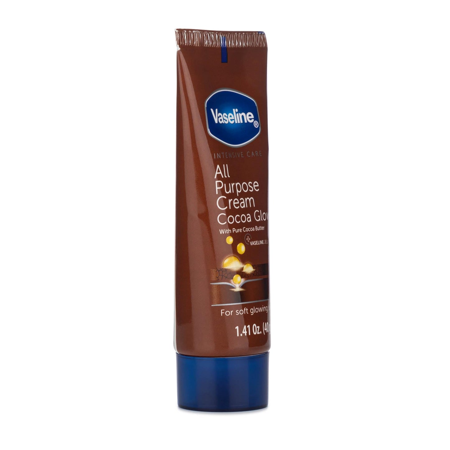Vaseline All Purpose Cream Cocoa Glow, with Pure Cocoa Butter, 4-Pack, 1.41 FL Oz Each, 4 Tubes Beauty and Personal Care Vaseline