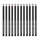 Black Eyeliner Pencil Set - 12 PCs Matte Silky Formulas Waterproof Eye Crayon Liners