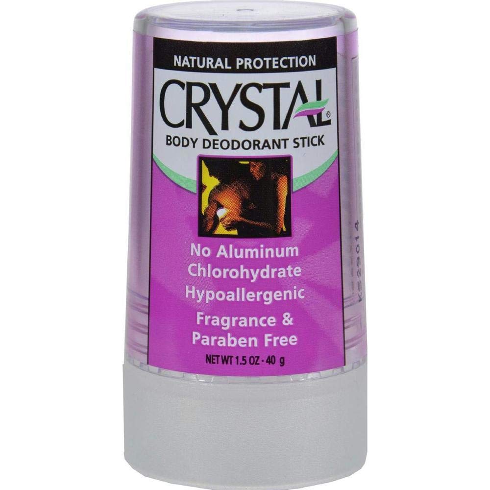 Crystal Body Deodorant Travel Stick, Unscented 1.5 oz (Pack of 5) Beauty and Personal Care Crystal Essence