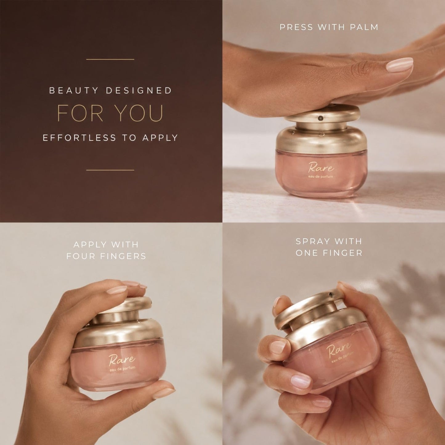 Rare Beauty Eau de Parfum - Warm Vanilla & Caramel Fragrance with Sandalwood and Ginger Notes, 1.69 oz / 50 mL