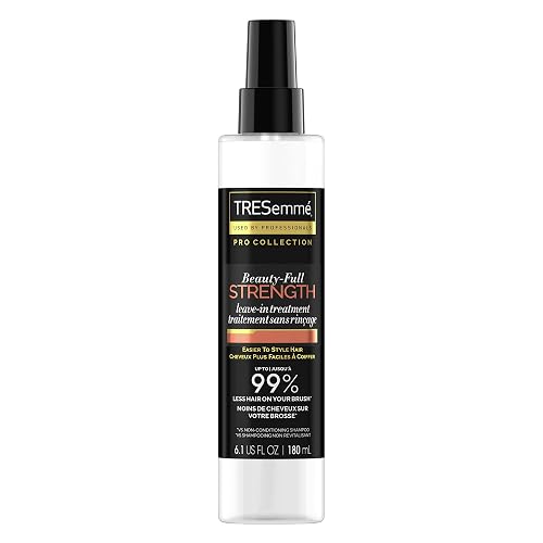 TRESemmé Pro Collection Beauty-Full Strength Leave-In Treatment for Fine, Damaged Hair - Lightweight Formula to Reduce Breakage 6.1 oz
