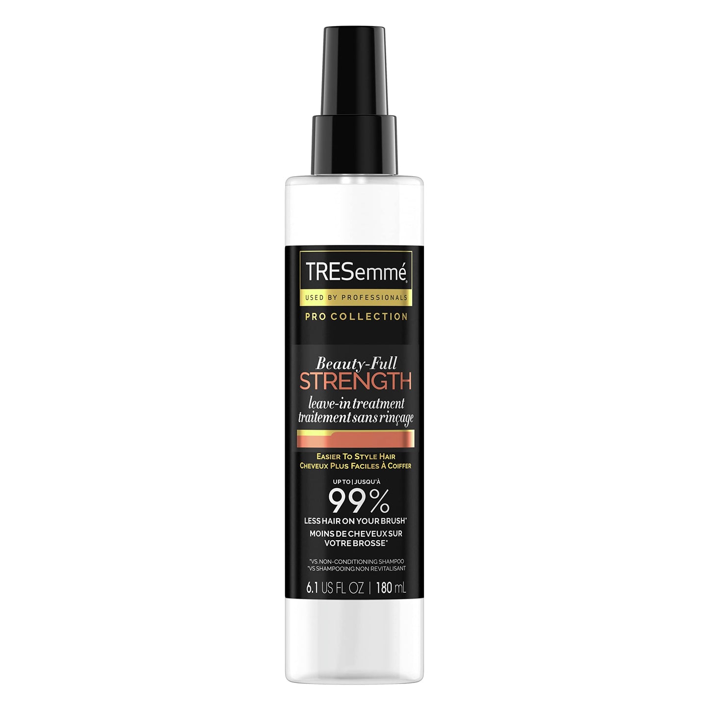 TRESemmé Pro Collection Beauty-Full Strength Leave-In Treatment for Fine, Damaged Hair - Lightweight Formula to Reduce Breakage 6.1 oz