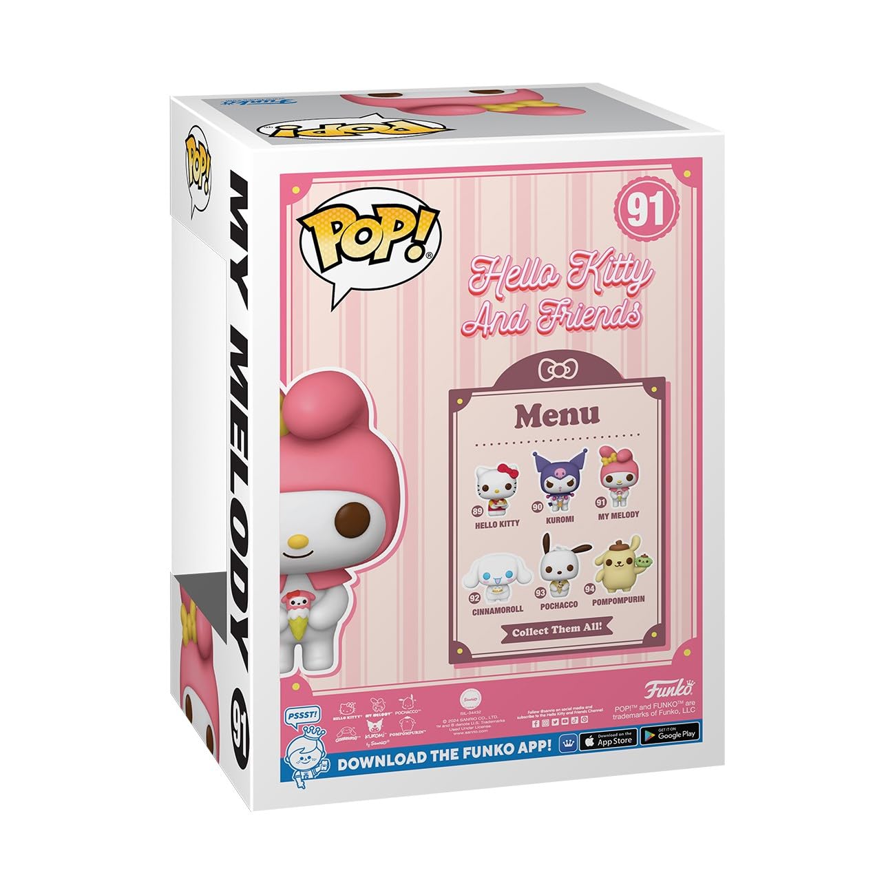 Funko POP! Sanrio: HK - My Melody - Hello Kitty - Collectable Vinyl Figure - Gift Idea - Official Merchandise - for Kids & Adults - Cartoons Fans…