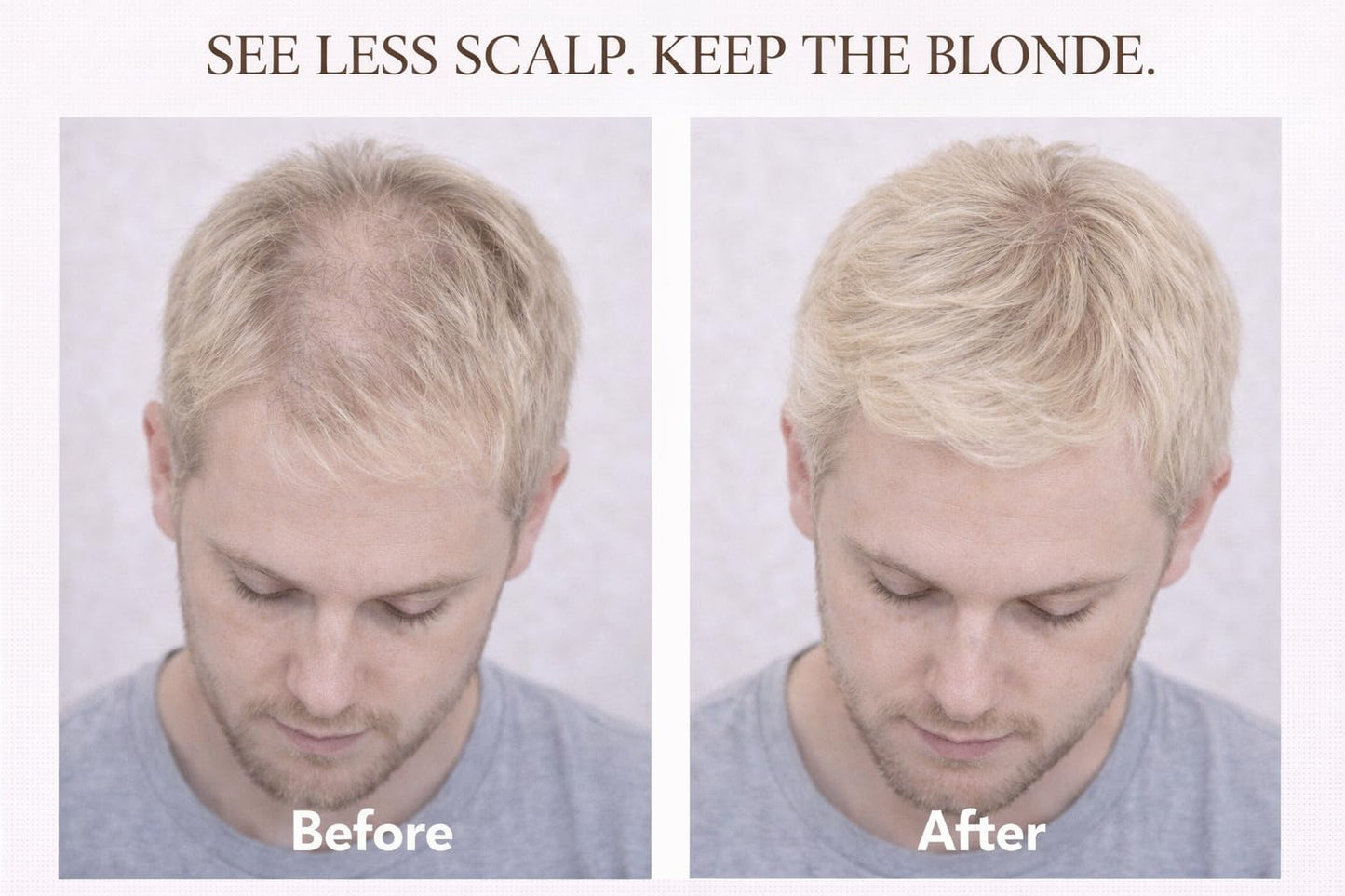 diCESARE NEW Blonde Hair Building Fiber - Fuller, Thicker Looking - Natural Coverage for Fine & Thinning Blonde Hair NOW IN 2 SIZES