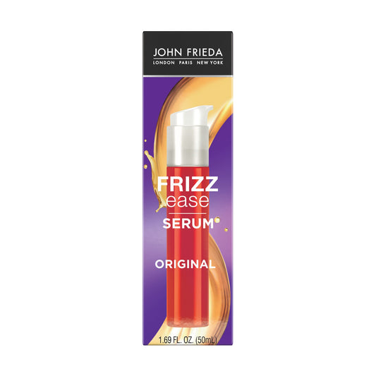 John Frieda Frizz Ease Original Hair Serum, Protecting Against Frizz, Heat, and Humidity While Adding Shine, Smooths Strands and Hydrates Parched