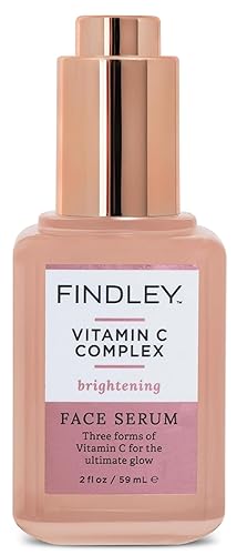Findley Vitamin C Complex Brightening Face Serum | Ultimate Glow | Soothes & Refreshes | Smooth Skin Texture (2 Fl Oz)