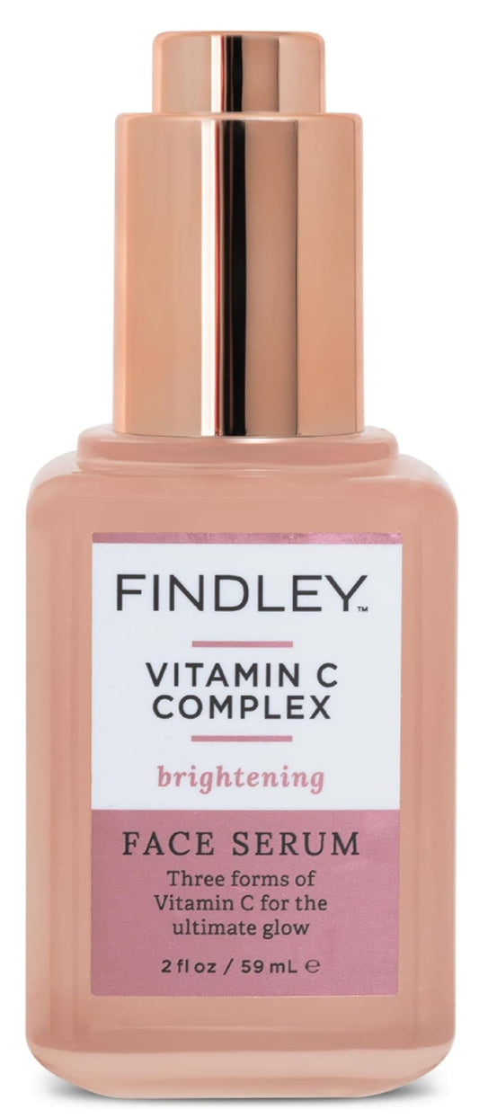 Findley Vitamin C Complex Brightening Face Serum | Ultimate Glow | Soothes & Refreshes | Smooth Skin Texture (2 Fl Oz)