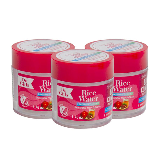 R&B COLLECTION INC 3 Pack Dr Girls Edge Control-1.76oz/ Pomegranate & Honey Scent/No Flaking/No Residue/Extra Mega Hold